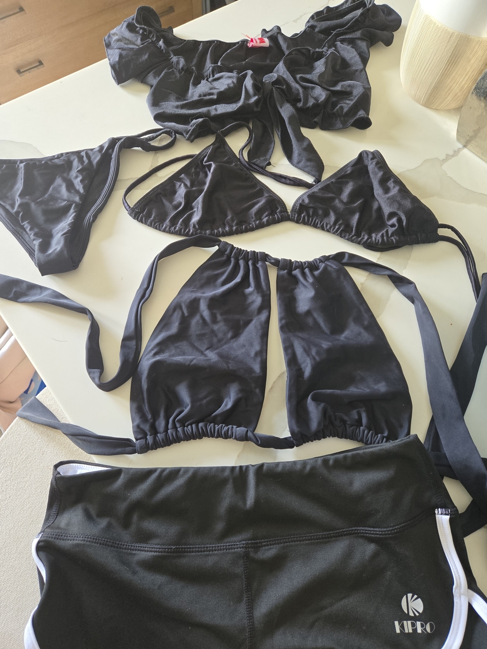 Black Swim Bundle Bikini Set